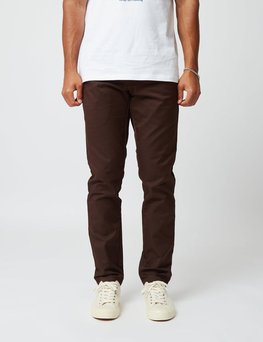 Sid Pant Chino (Slim) - Dark Umber Brown