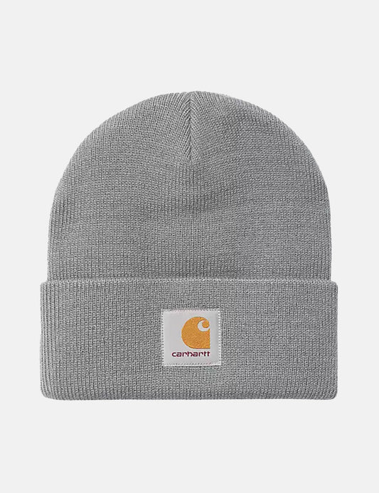 Short Watch Beanie Hat - Mirror Grey