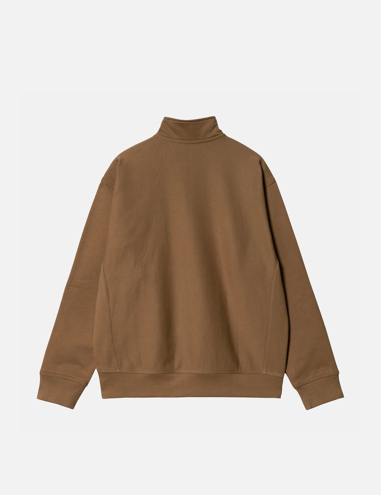 Half Zip American Script Sweatshirt - Buffalo Brown