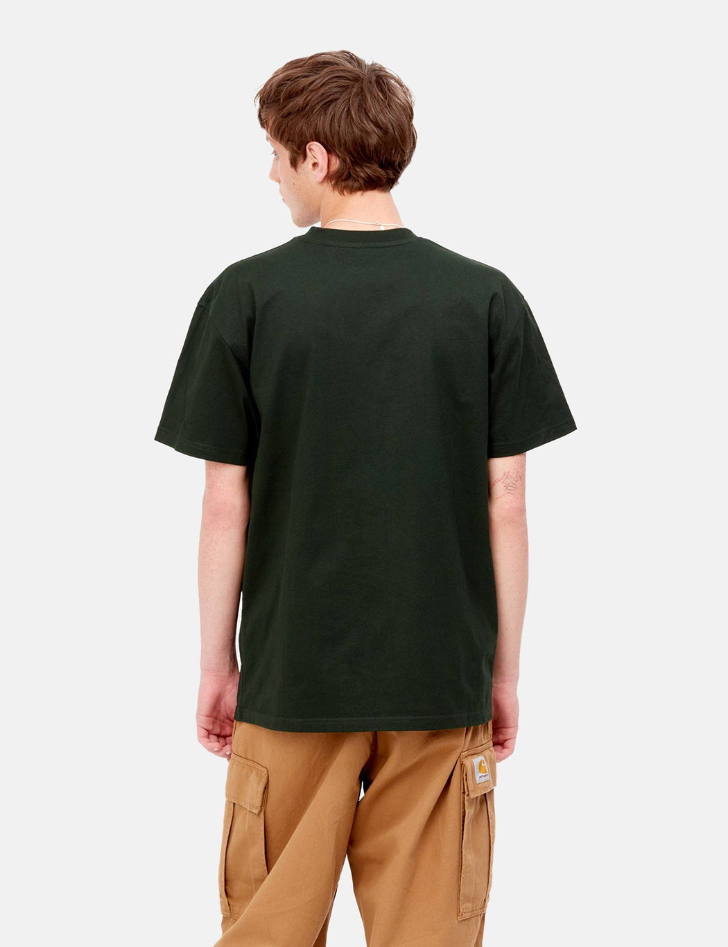 American Script T-Shirt - Dark Cedar Green