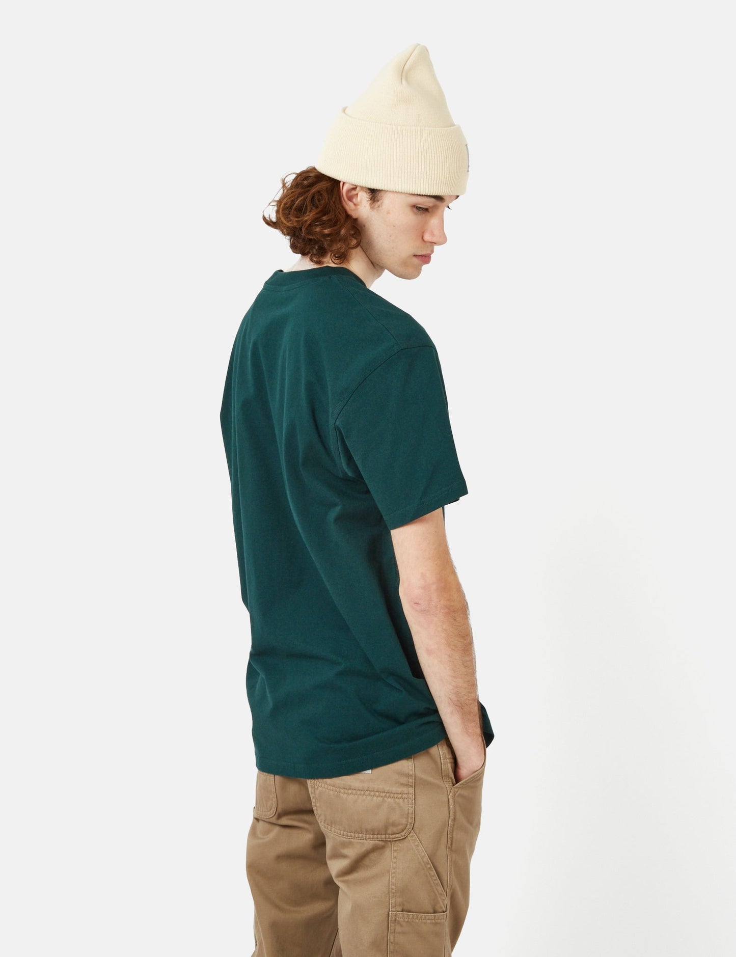 American Script T-Shirt (Organic) - Botanic Green