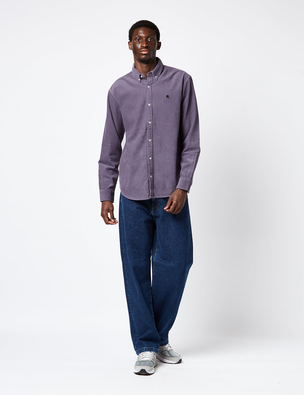 Madison Shirt (Fine Cord) - Glassy Purple