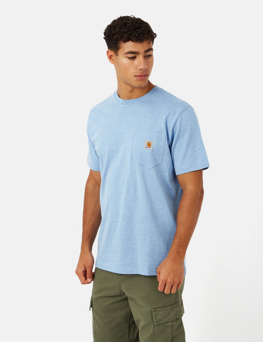 Pocket T-Shirt (Regular) - Piscine Blue Heather