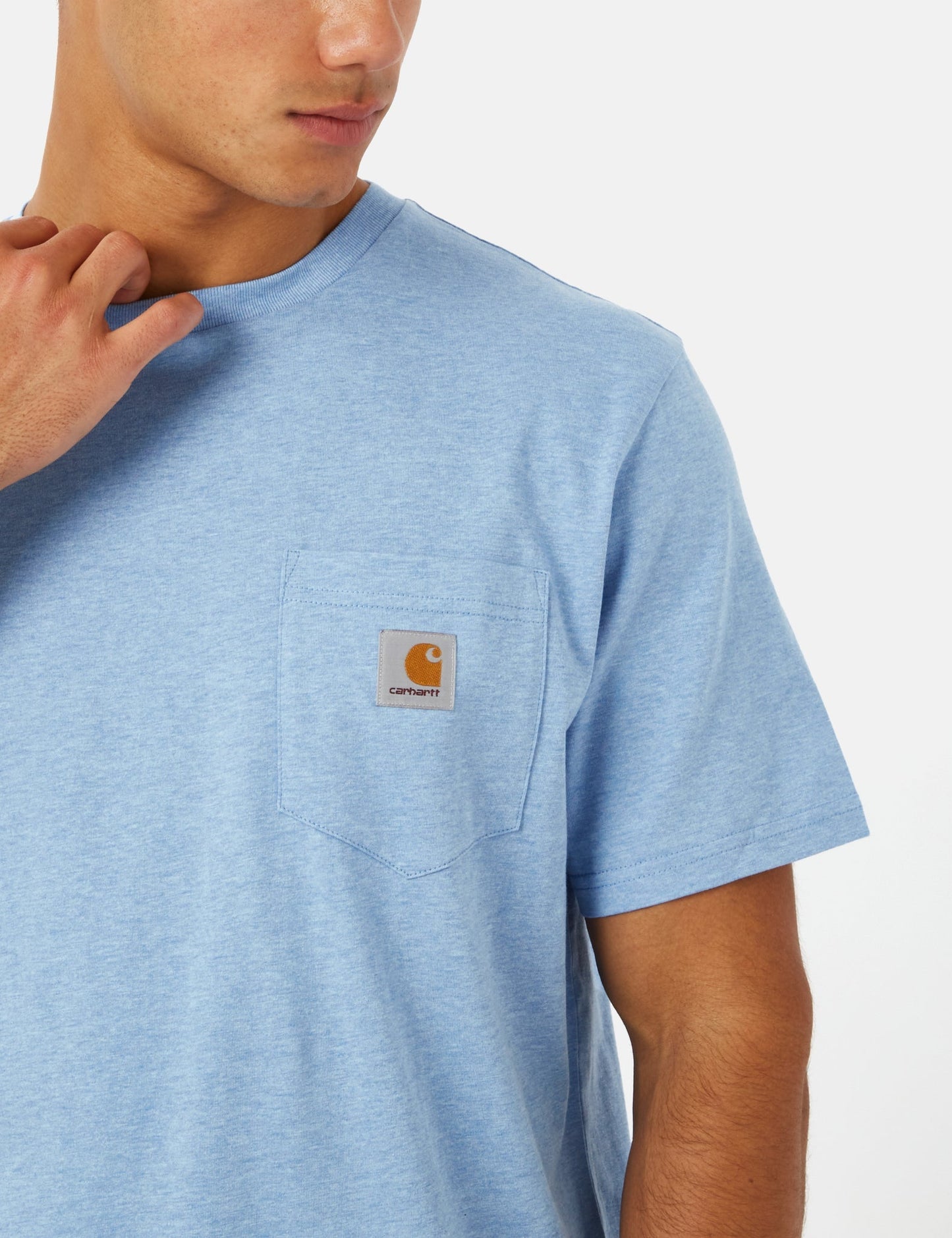 Pocket T-Shirt (Regular) - Piscine Blue Heather