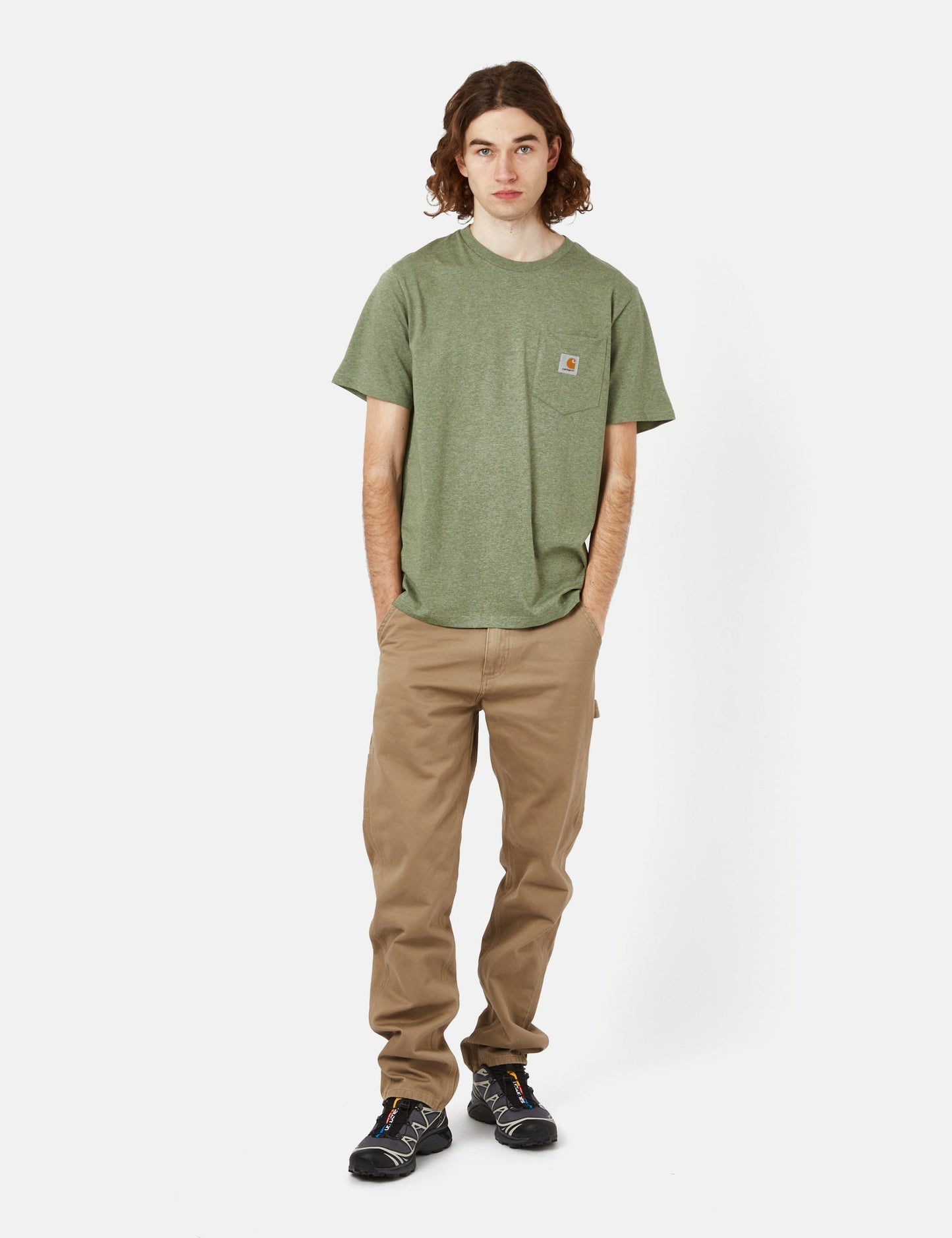 Pocket T-Shirt (Regular) - Yucca Green Heather