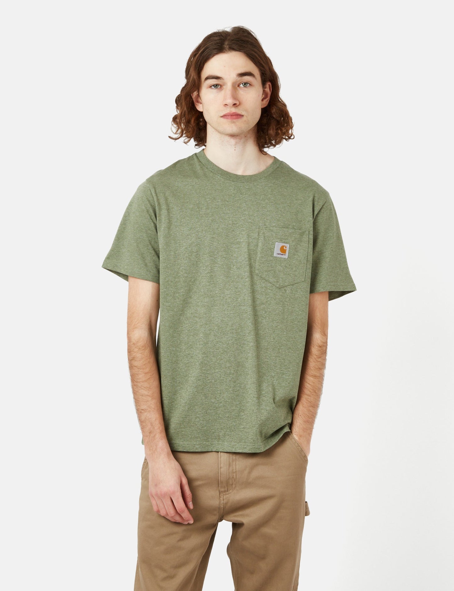 Pocket T-Shirt (Regular) - Yucca Green Heather