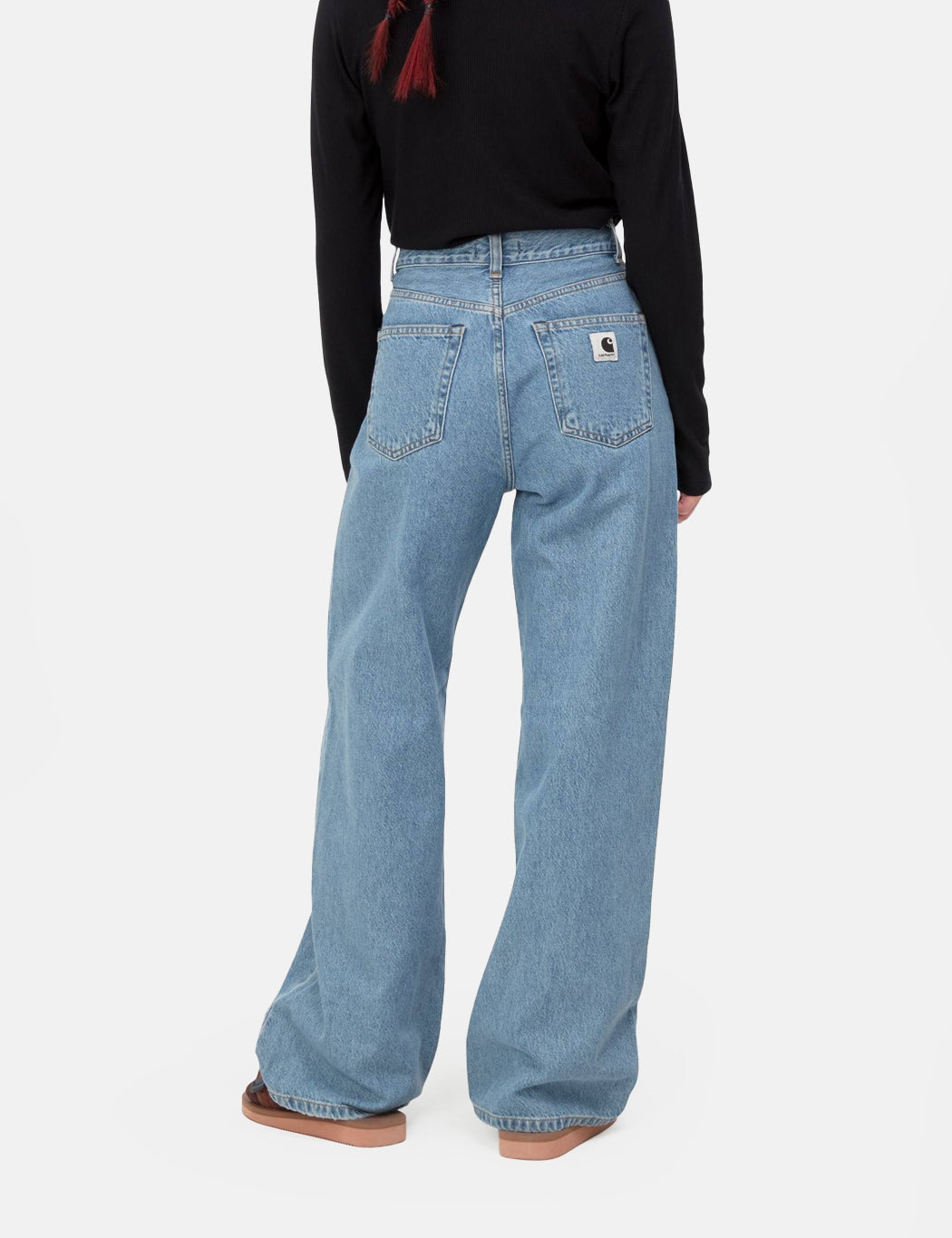 Womens Jane Pant (Loose) - Heavy Stone Wash Blue