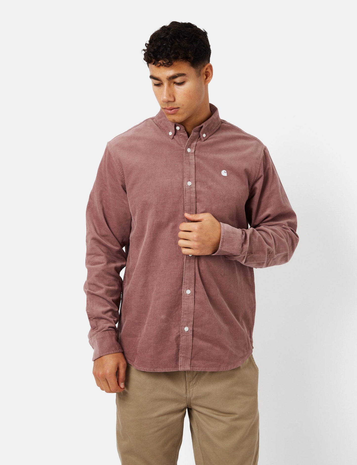 Madison Shirt (Fine Cord) - Glassy Teal