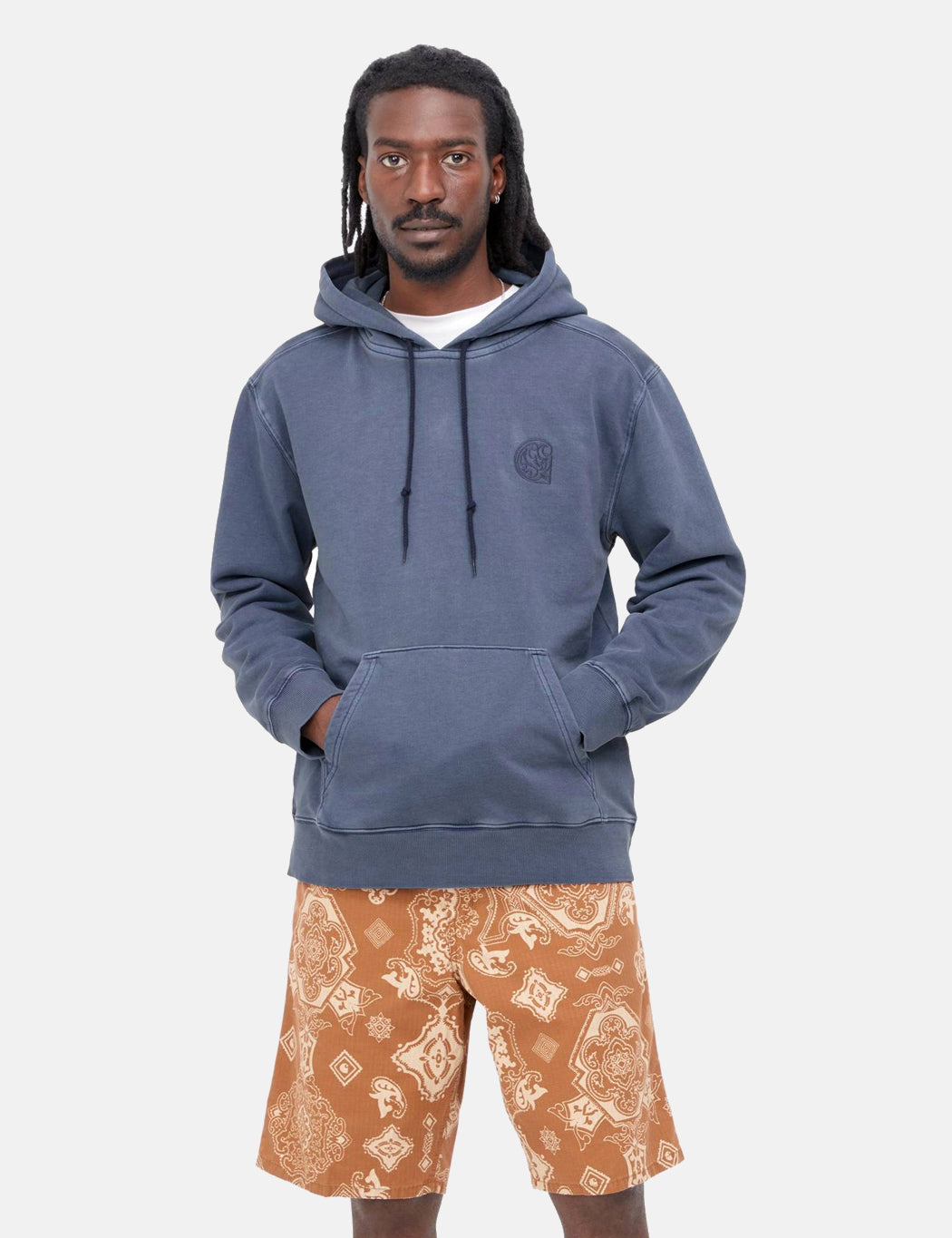 Verse Patch Hooded Sweatshirt - Enzian Blue