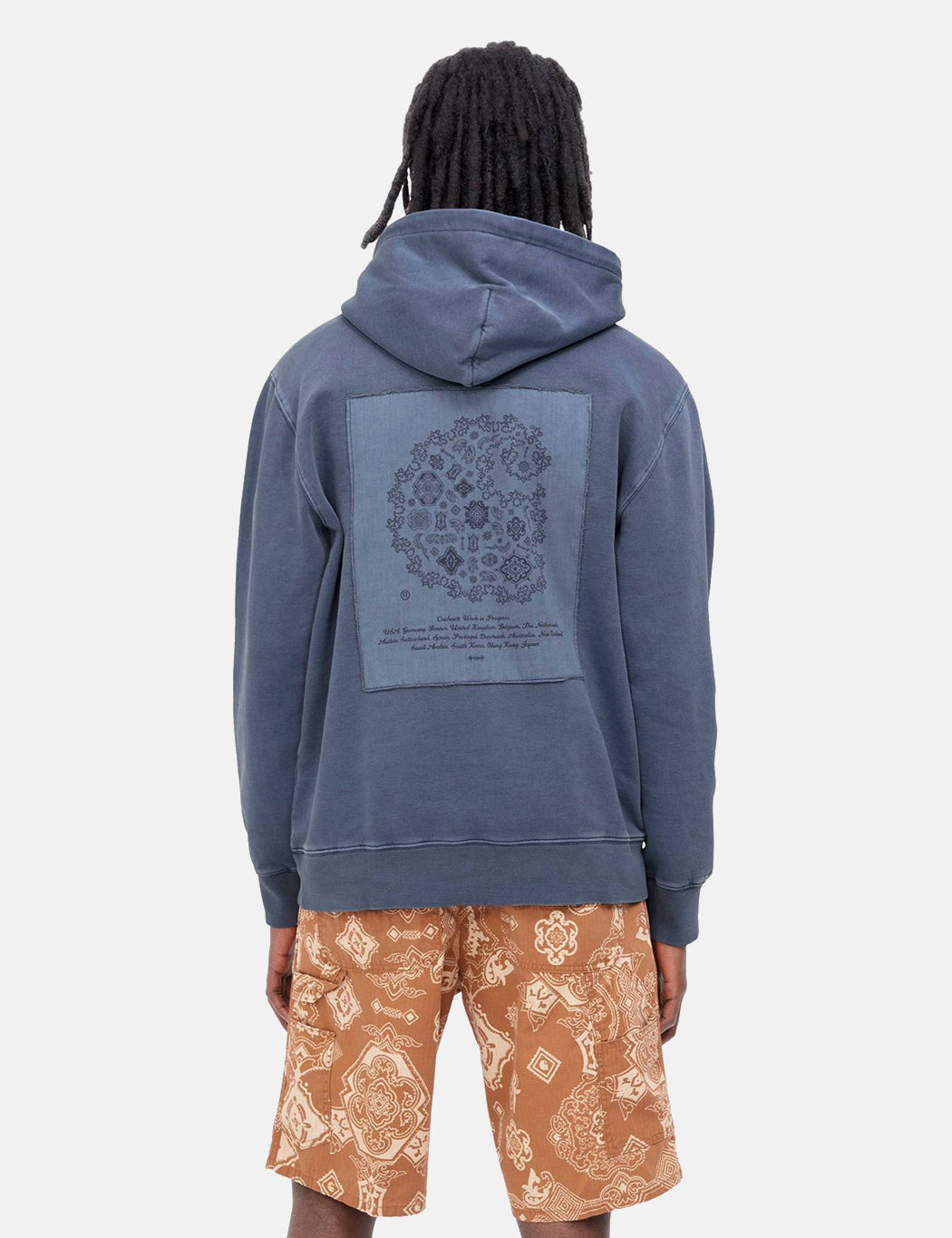 Verse Patch Hooded Sweatshirt - Enzian Blue