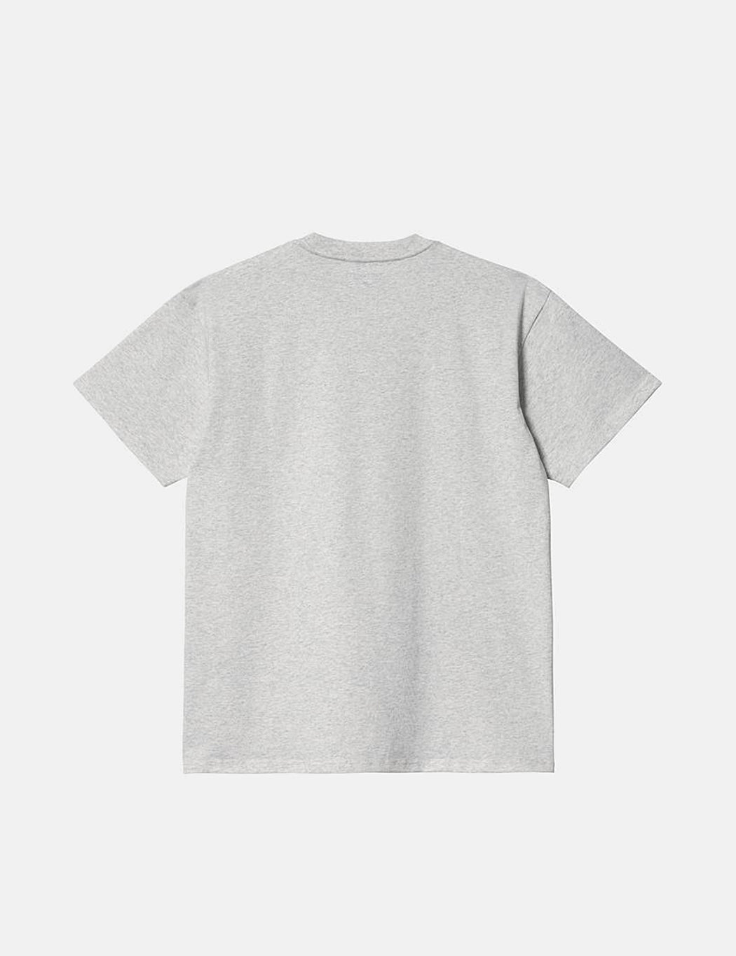 Happy Script T-Shirt - Ash Heather Grey