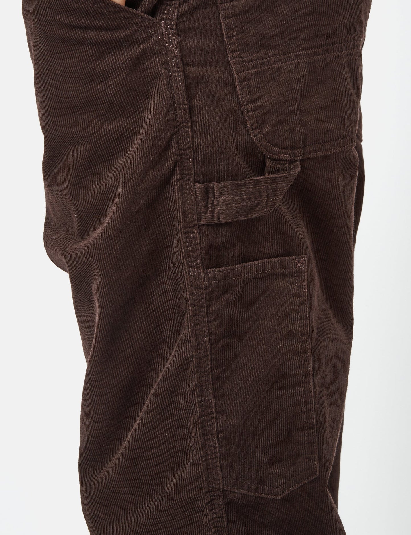 Single Knee Pant (Corduroy) - Dark Umber Brown