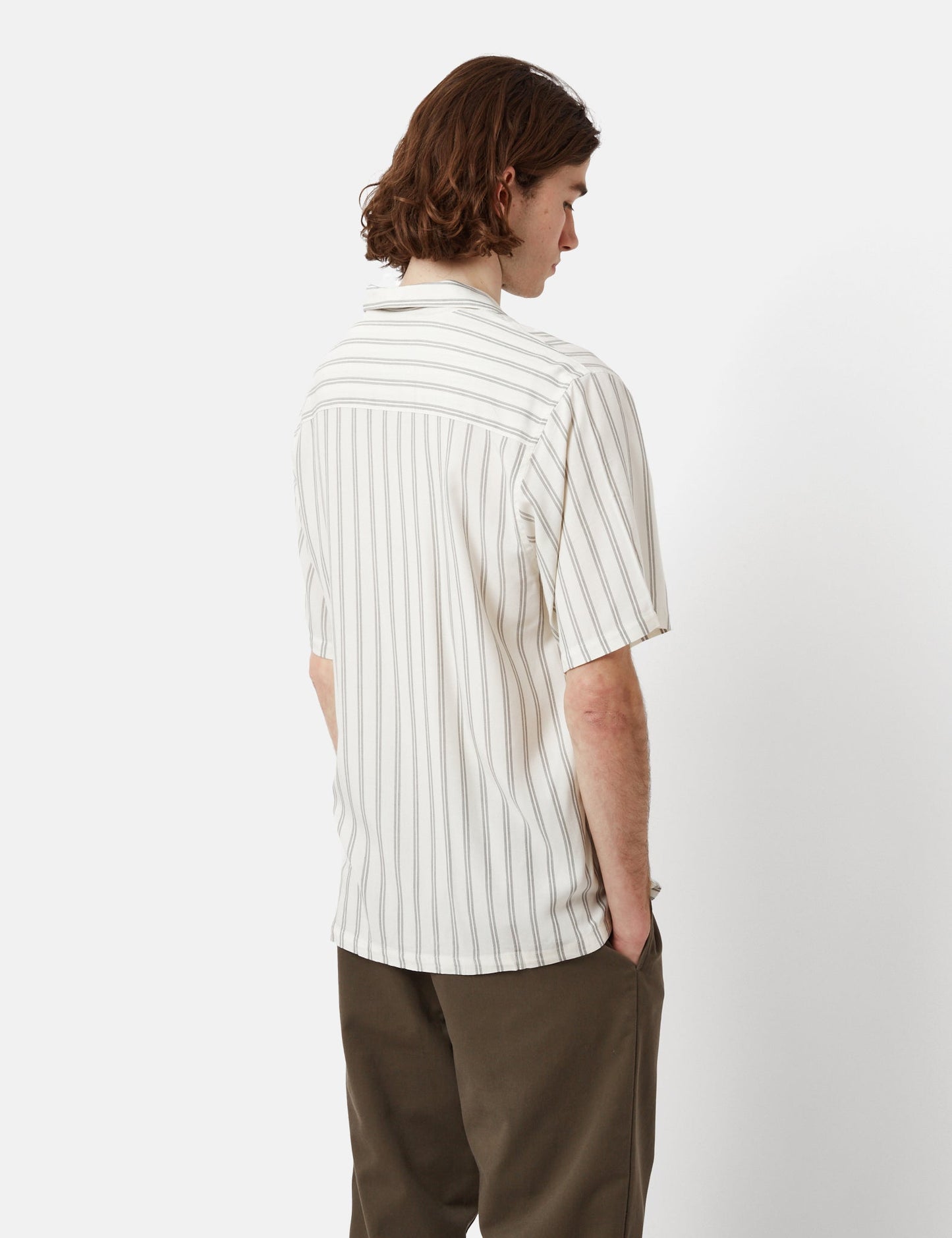 Reyes Stripe Shirt (Loose) - Wax/Black