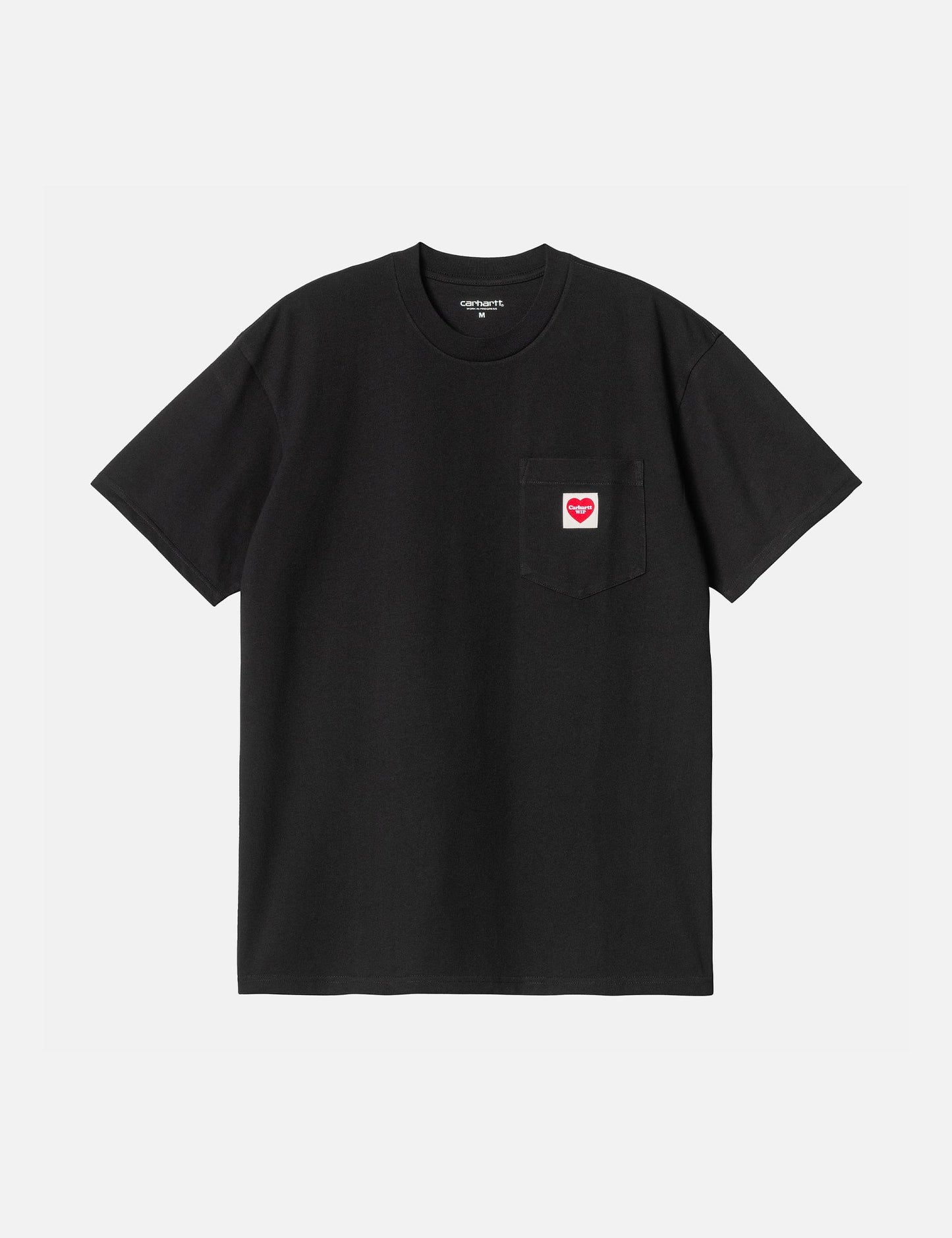 Pocket Heart T-Shirt (Loose) - Black