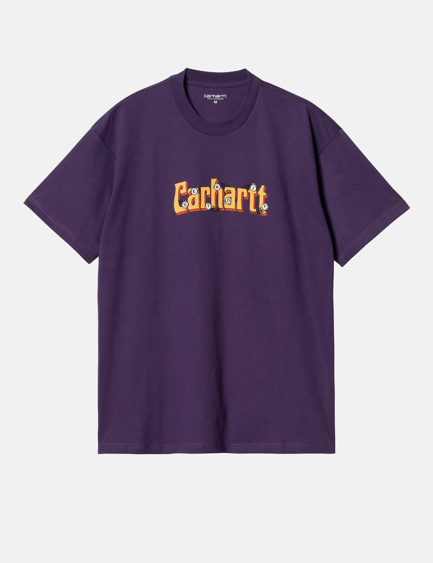 Spin Script T-Shirt (Loose) - Cassis Purple