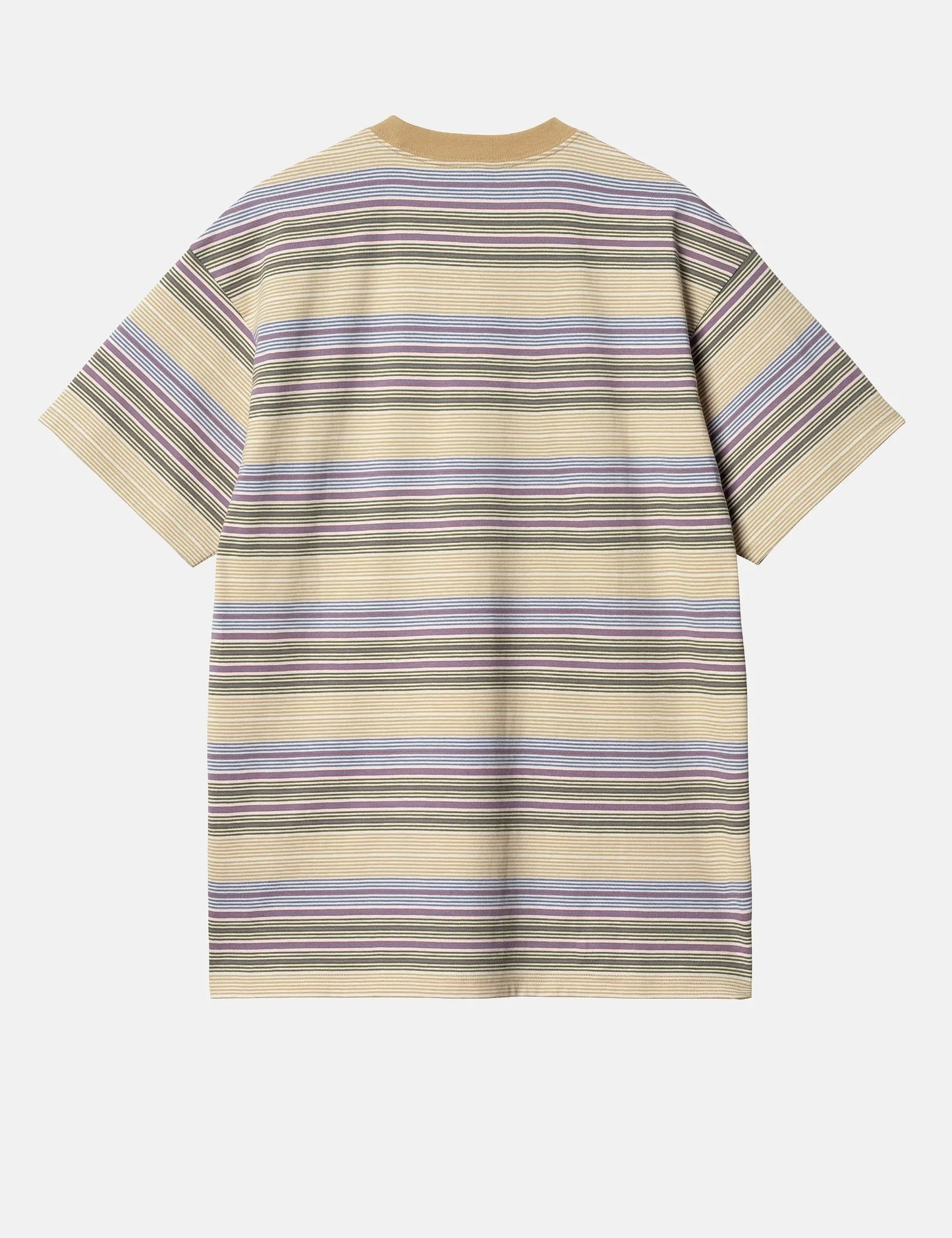 Coby Stripe T-Shirt (Loose) - Bourbon Brown