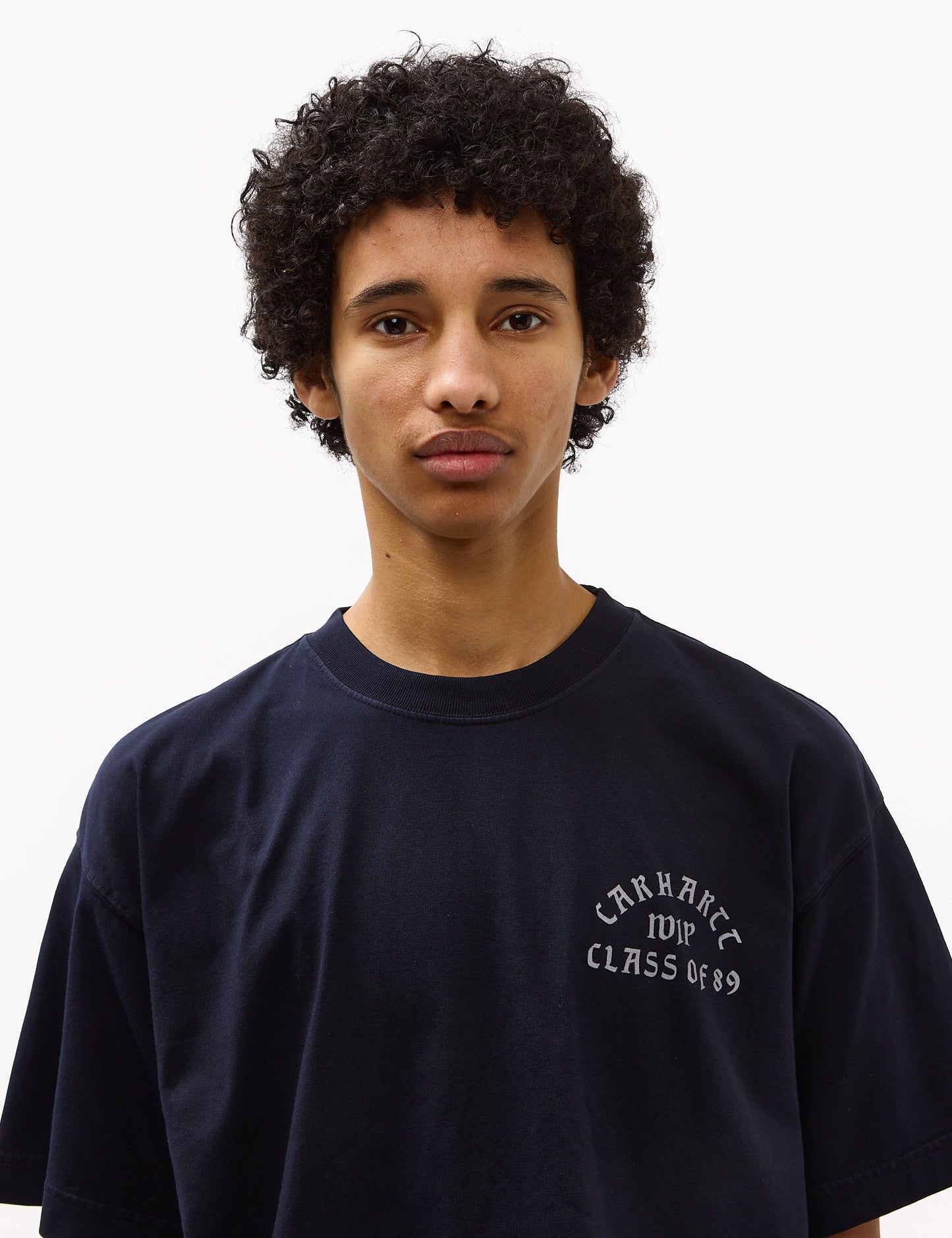 S/S Class of 89 T-Shirt (Loose) - Dark Navy/White