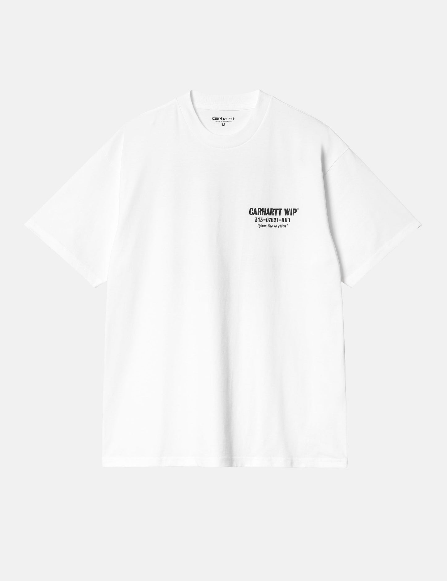 Less Troubles T-Shirt (Loose) - White/Black